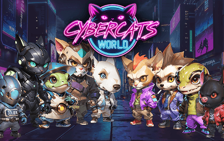 A group of characters from "Cybercats: World"