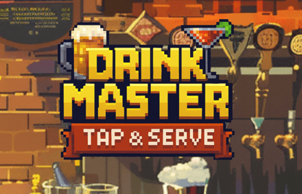 logo for the game "Drink Master: Tap & serve"